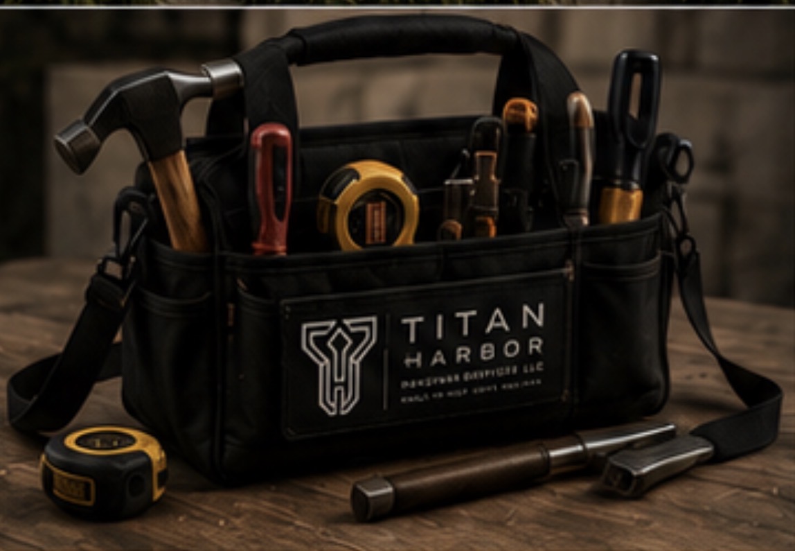 Titan Harbor tool bag with professional handyman tools